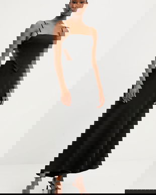 Answear Lab rochie culoarea negru, maxi, evazati