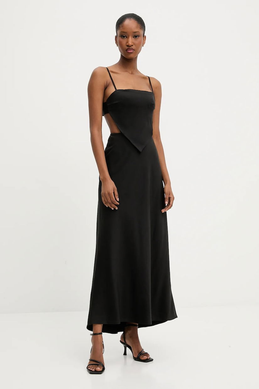 Answear Lab rochie culoarea negru, maxi, evazati