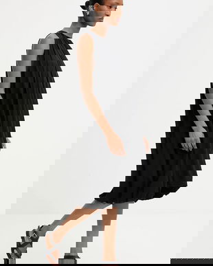 Answear Lab rochie culoarea negru, mini, evazati