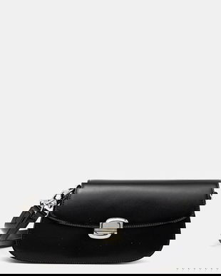 Answear Lab poseta de piele culoarea negru