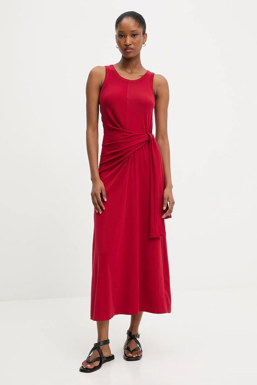 Answear Lab rochie culoarea rosu, maxi, evazati