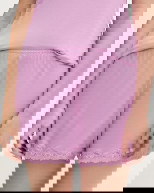 United Colors of Benetton pantaloni scurți de pijama culoarea violet, 3Z123900V