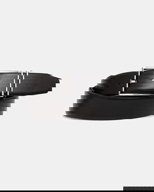 BOSS curea de piele culoarea negru, 50537099