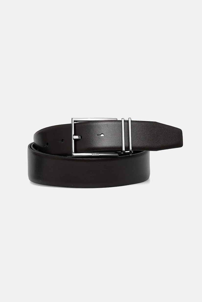 BOSS curea de piele culoarea negru, 50537099
