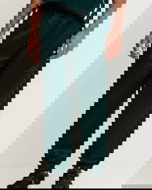 adidas pantaloni de trening Stadium culoarea verde, cu imprimeu, JX5622