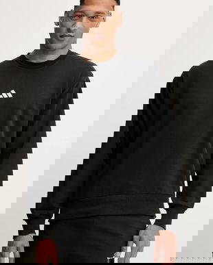 adidas bluză Feelcozy culoarea negru, uni, JE3837