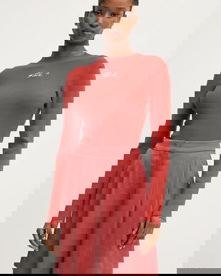 Karl Lagerfeld vestă culoarea portocaliu, light, A3W18025