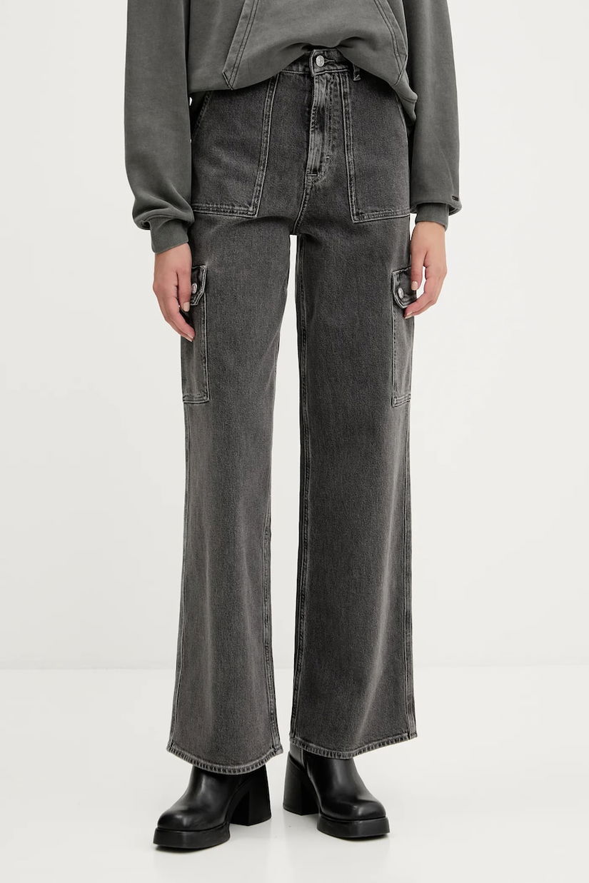 Tommy Jeans blugi culoarea gri, DW0DW20483