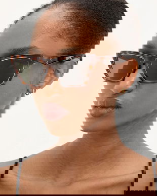 Saint Laurent ochelari de soare culoarea maro, SL M103 RIM