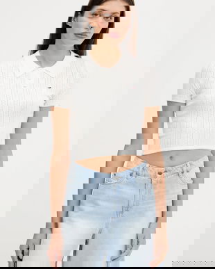 Tommy Jeans pulover culoarea alb, light, DW0DW20965