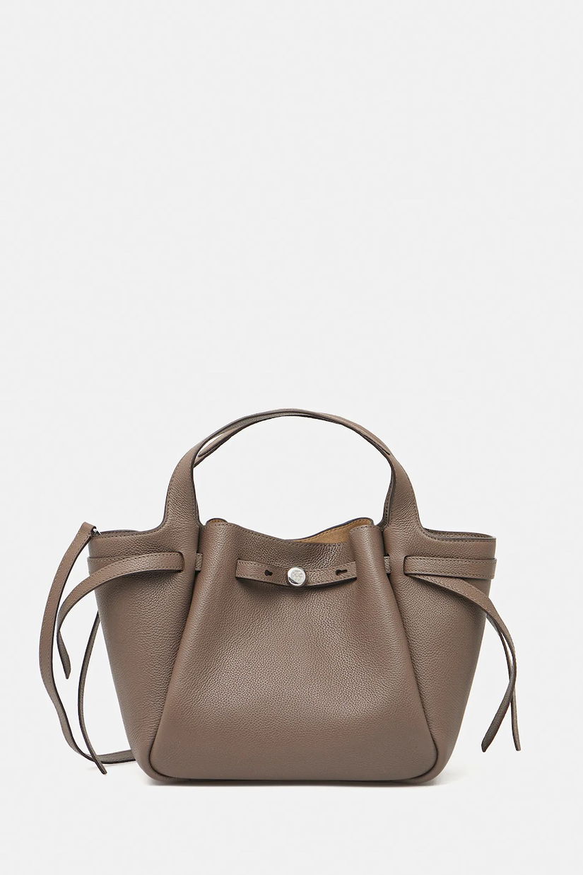 Tory Burch poșetă de piele Romy Tote culoarea bej, 164866-253
