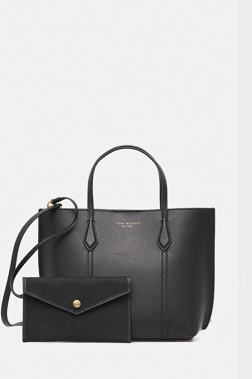Tory Burch poșetă de piele Perry culoarea negru, 174234-001