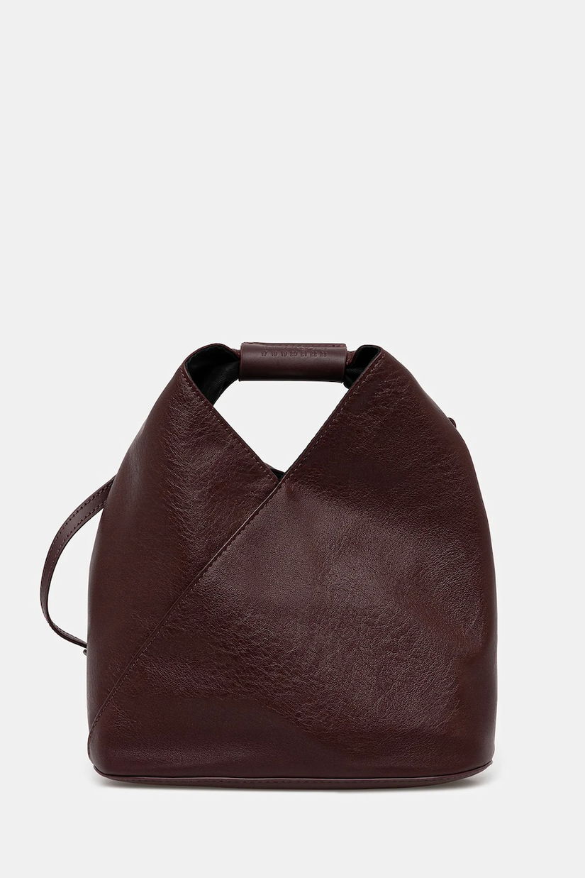 MM6 Maison Margiela poșetă culoarea bordo, SB6WD0026