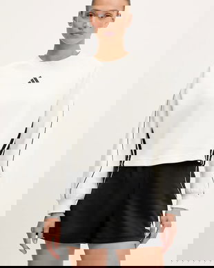 adidas bluză Stadium culoarea bej, cu imprimeu, JW0506