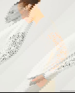 Medicine bluza culoarea bej, neted