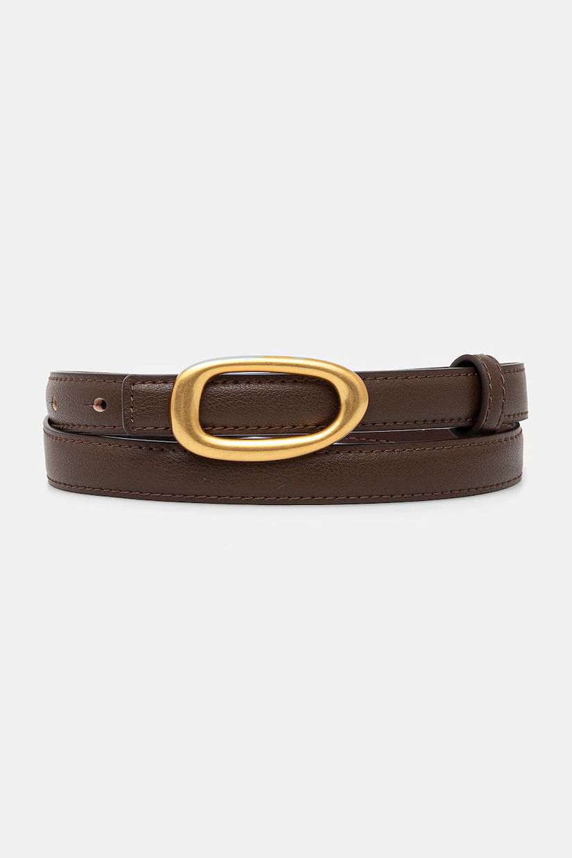 Answear Lab curea de piele culoarea maro