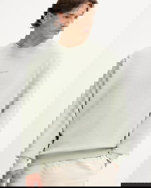 Tommy Jeans hanorac de bumbac culoarea bej, uni, DM0DM21622