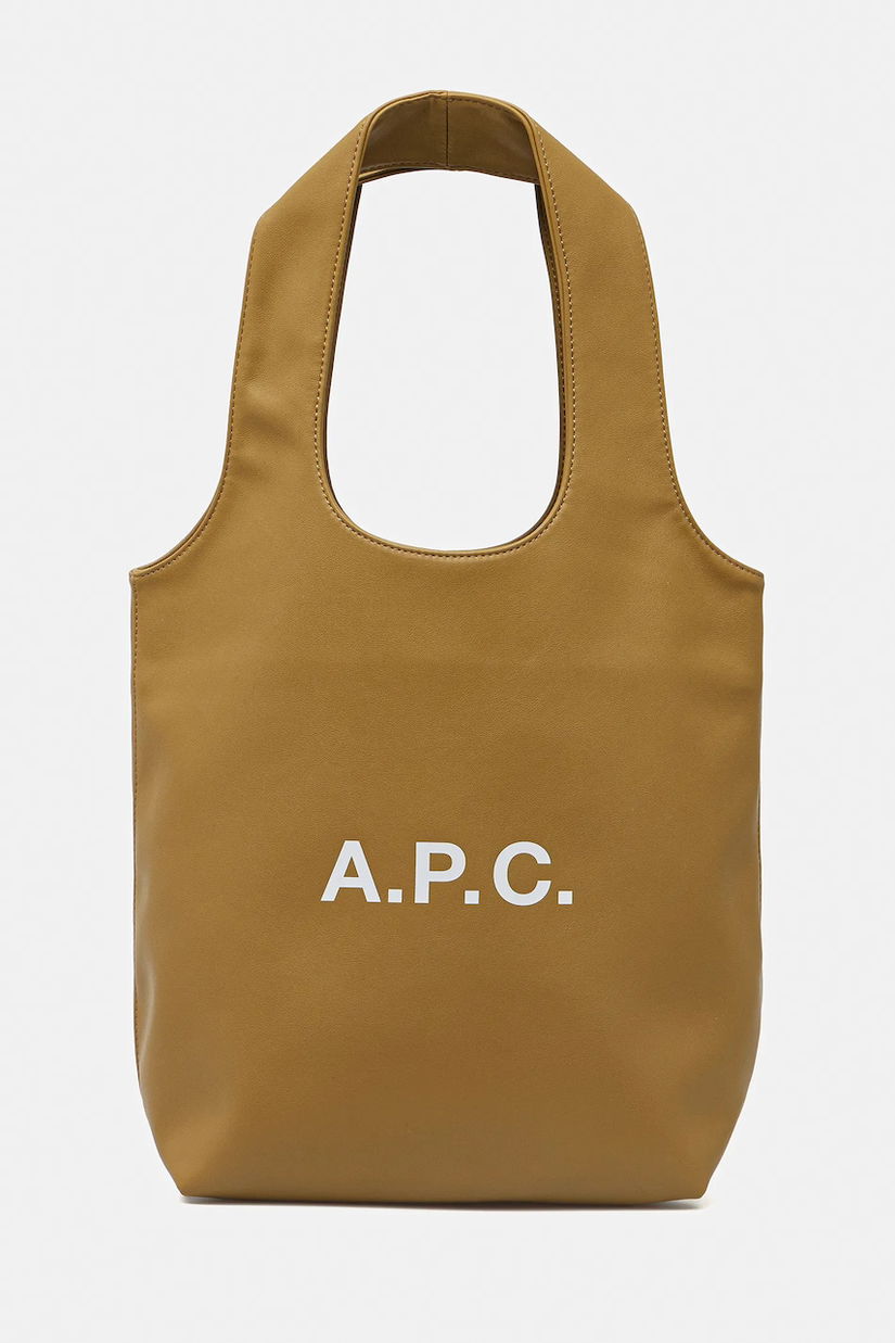 A.P.C. geantă tote ninon small culoarea maro, PUAAT.M61861