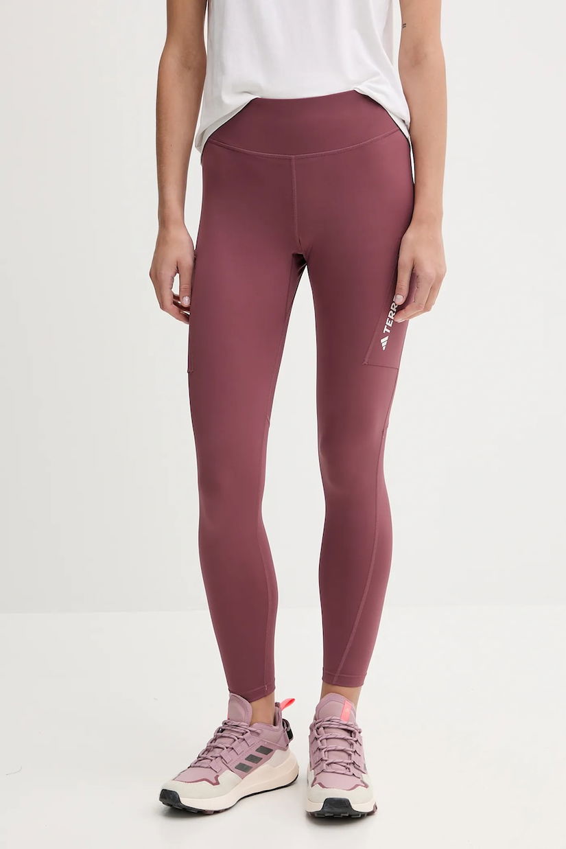 adidas TERREX colanți Multi culoarea roșu, uni, JE9423