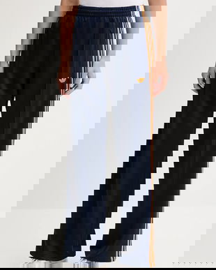 adidas Originals pantaloni de trening Firebird culoarea bleumarin, cu imprimeu, JW1229