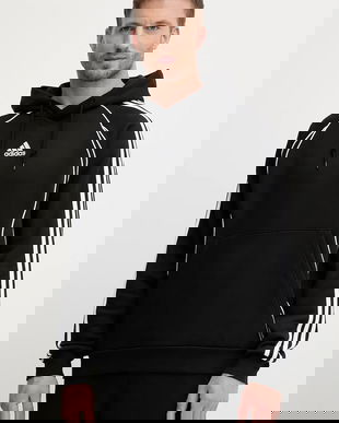 adidas Originals bluză Teamgeist culoarea negru, cu glugă, cu imprimeu, JY6394