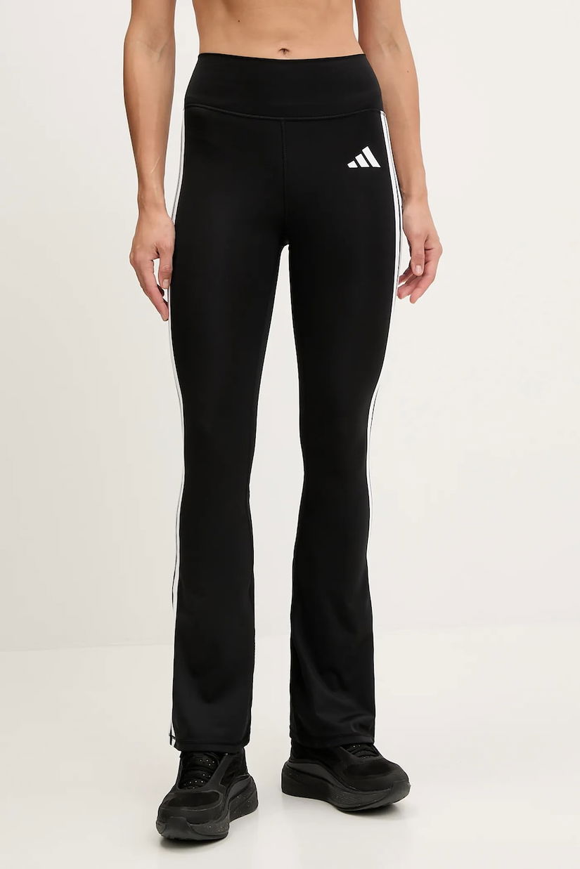 adidas Performance leggins de antrenament Optime Essentials culoarea negru, cu imprimeu, JD6544