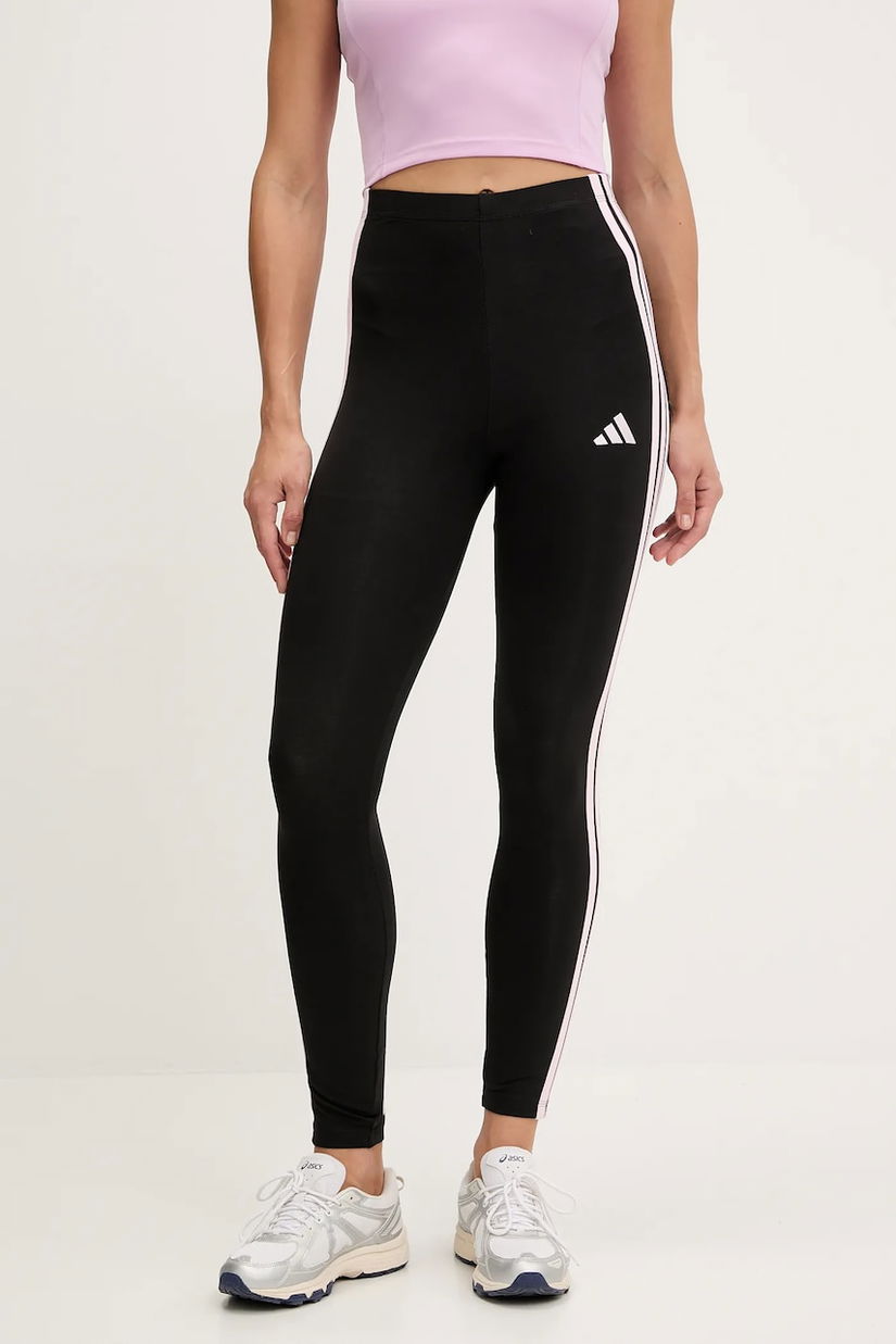 adidas colanți Essentials culoarea negru, cu imprimeu, JW1815