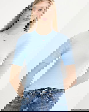 Tommy Jeans pulover de bumbac culoarea bleumarin, DW0DW19336