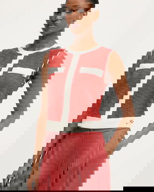 Karl Lagerfeld vestă culoarea portocaliu, A3W18020