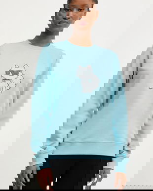 Karl Lagerfeld bluză IKON cu imprimeu, A3W20066