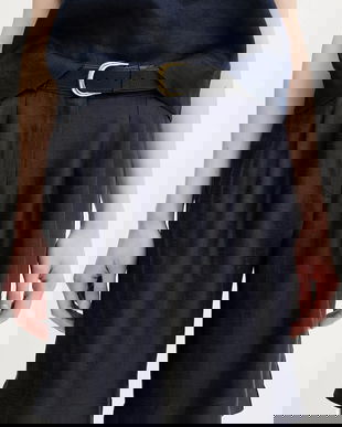 La Petite Française pantaloni scurți din amestec de in SAVOUREUX culoarea bej, uni, high waist, SAVOUREUX