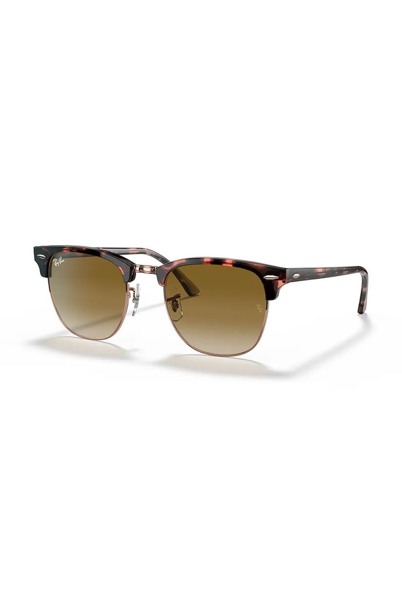 Ray-Ban ochelari de soare CLUBMASTER culoarea maro, 0RB3016