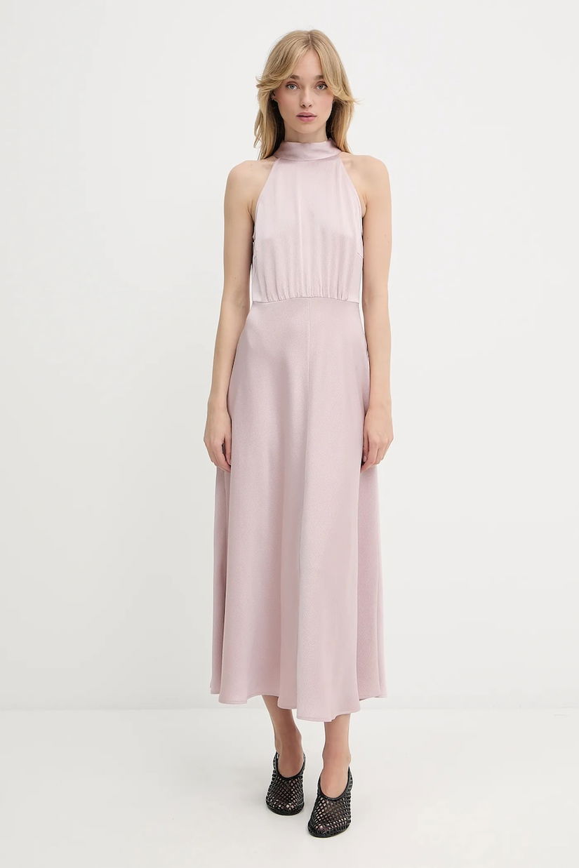 Samsoe Samsoe rochie Rheo culoarea verde, maxi, evazati, F20500071