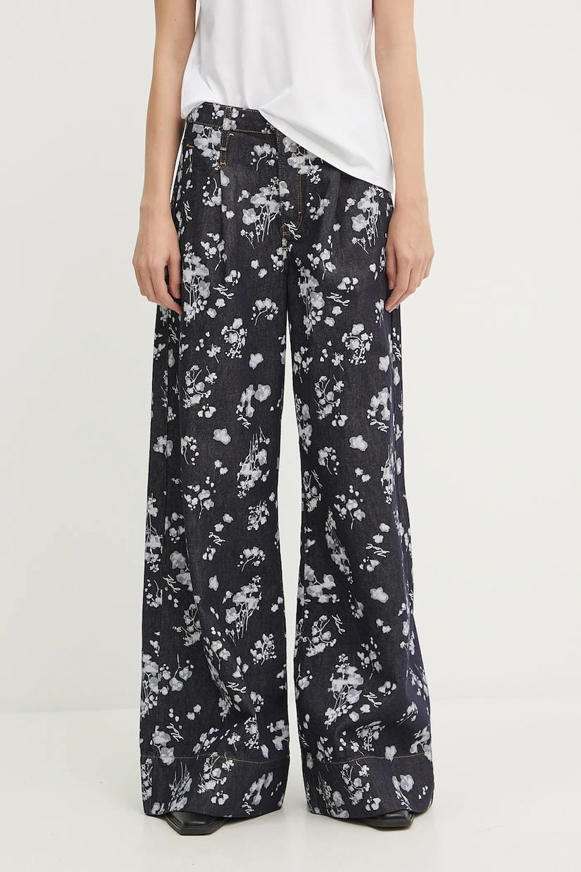 Karl Lagerfeld jeans culoarea bleumarin, A3W10012