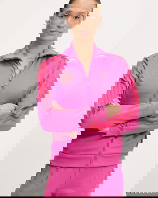 adidas Originals bluză GRFX BB TT culoarea roz, cu imprimeu, JW6056