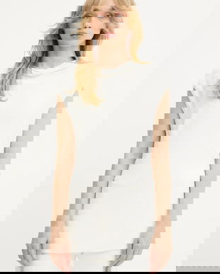 BOSS bluză culoarea bej, neted, 50541896