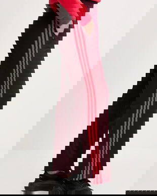 adidas Originals pantaloni de trening GRFX Trackpants culoarea bordo, cu imprimeu, JW6058