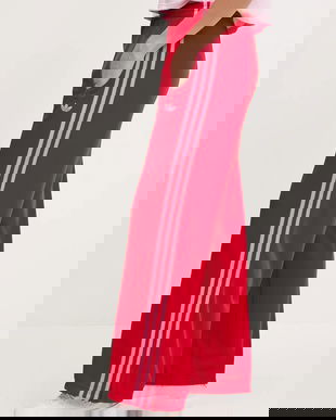 adidas Originals pantaloni de trening Firebird culoarea roșu, cu imprimeu, JW1225