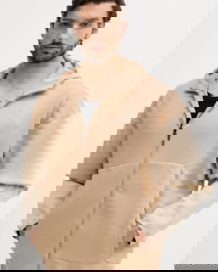 adidas bluză x Z.N.E culoarea bej, cu glugă, cu imprimeu, JY4833