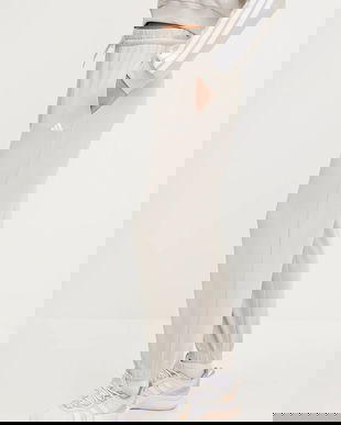 adidas pantaloni de trening Essentials culoarea bej, neted, JC8305