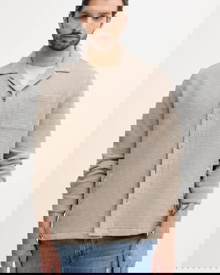 Barbour cămașă din bumbac SANDWOOD culoarea bej, cu guler clasic, relaxed, MOS0416