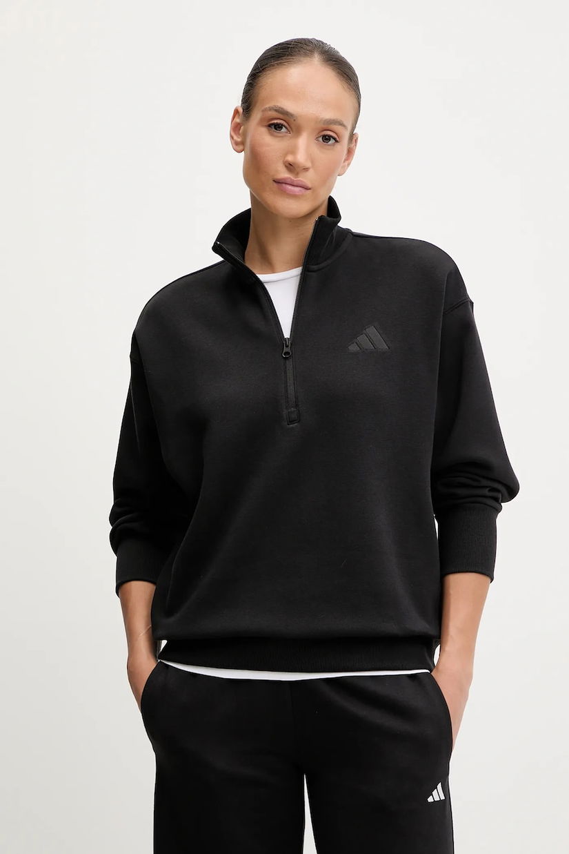 adidas bluză All SZN culoarea negru, neted, JJ1268