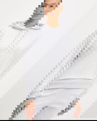 adidas bluză Essentials Small Logo Feel Cozy Hoodie culoarea gri, cu glugă, melanj, JN1853