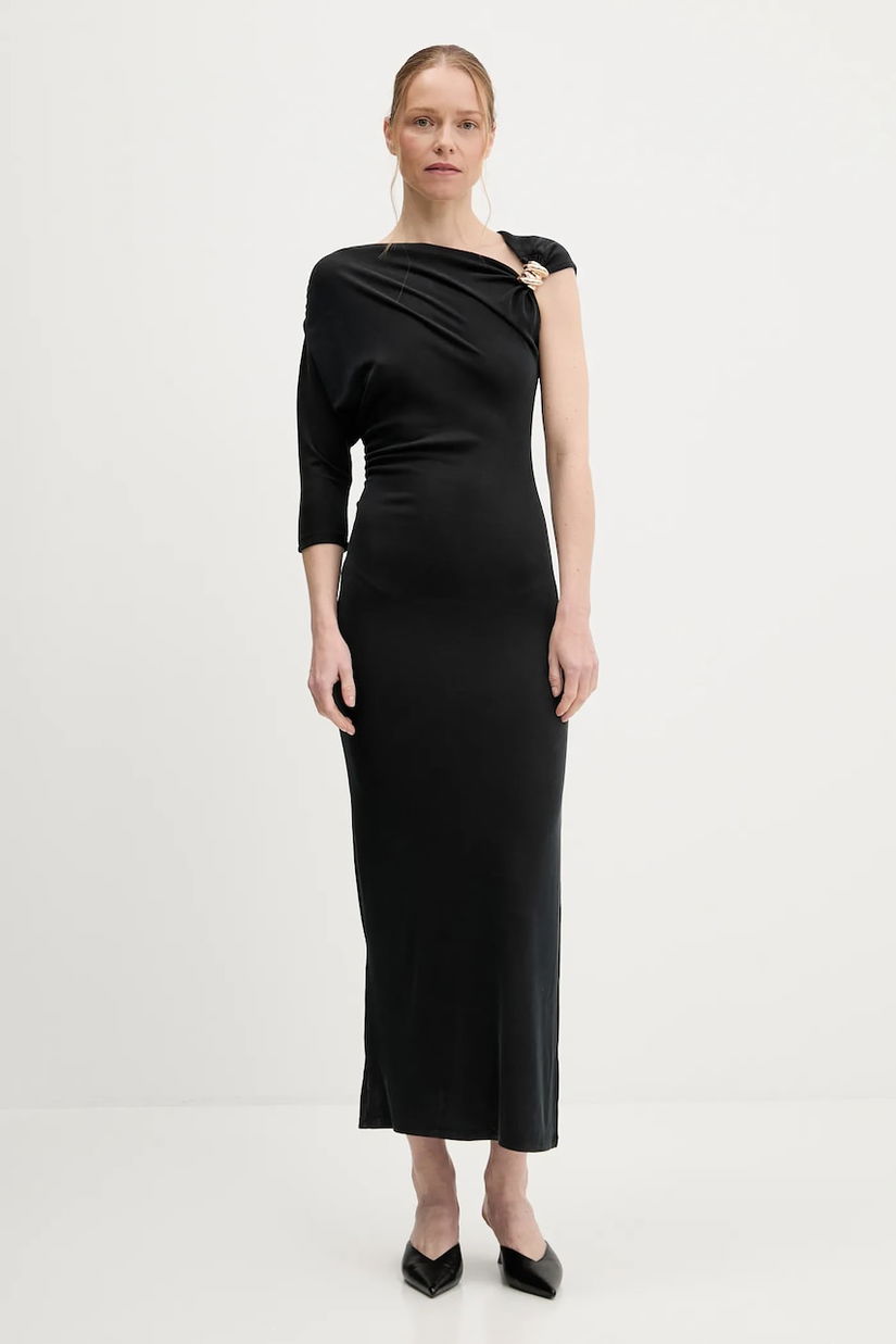 Answear Lab rochie culoarea negru, maxi, mulata