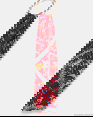 Answear Lab o esarfa din amestec de matase culoarea rosu, modelator