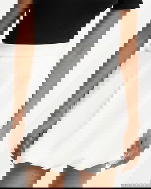 Answear Lab fusta culoarea alb, mini, drept