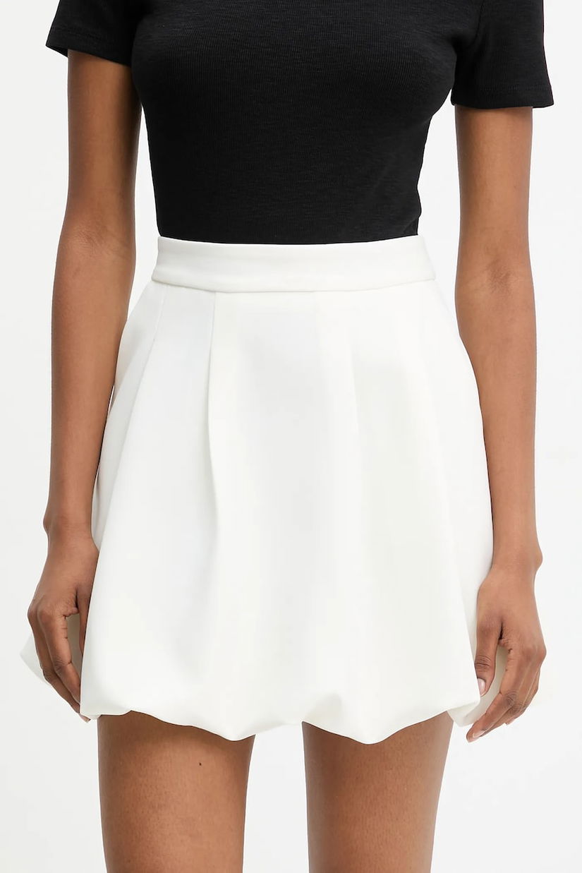 Answear Lab fusta culoarea alb, mini, drept