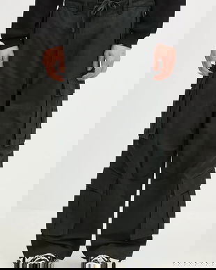 Vans pantaloni de bumbac Premium Classics LX Baggy Cargo Pant culoarea verde, drept, VN000HMYD6P1