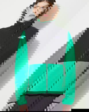 The North Face hanorac fleece W Denali Jacket culoarea verde, neted, NF0A7UR6PO81