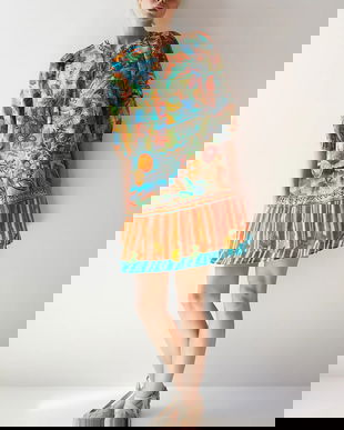 Medicine rochie din bumbac mini, oversize